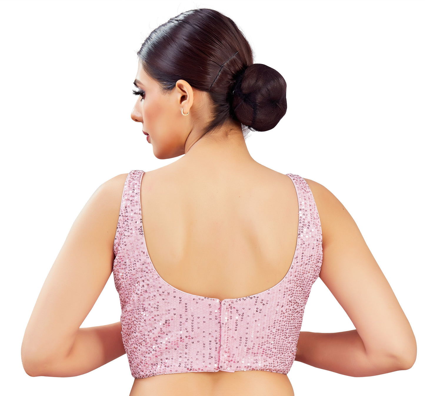 Studio Shringaar Women's Light Pink Blouse (Design 2834)