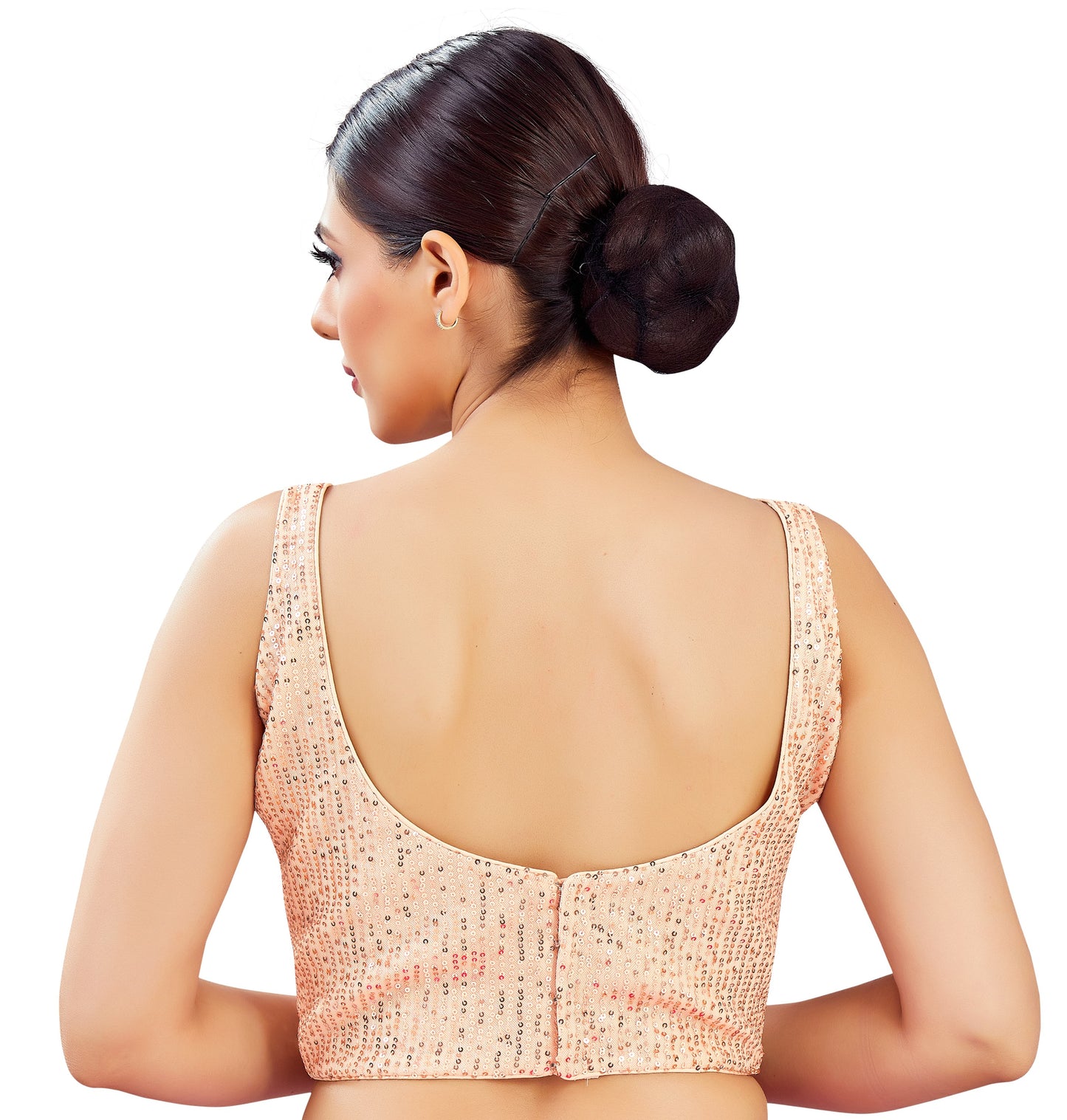 Studio Shringaar Women's Peach Blouse (Design 2834)