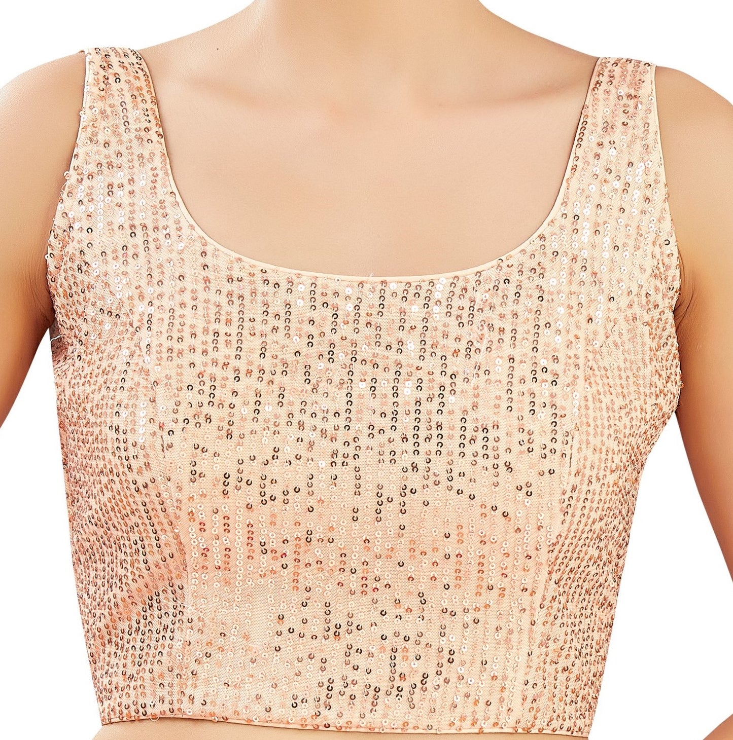 Studio Shringaar Women's Peach Blouse (Design 2834)