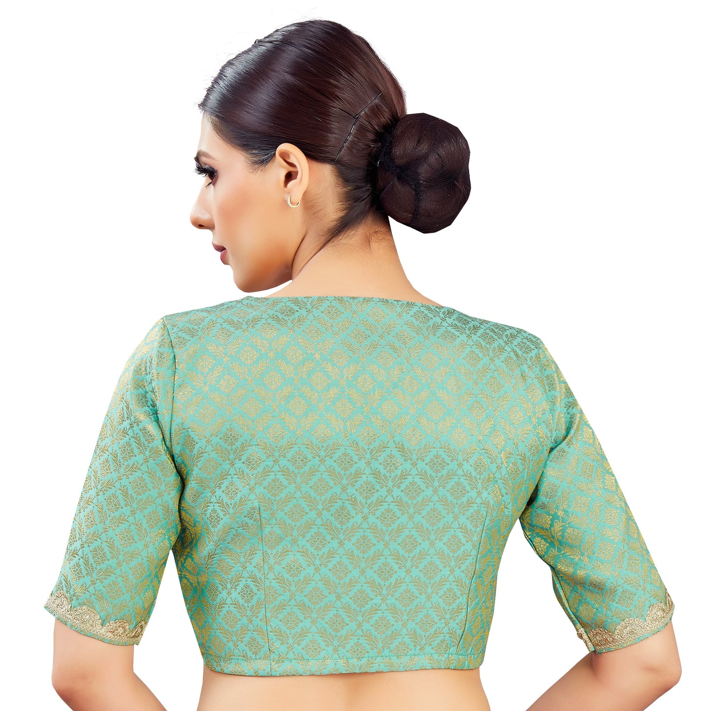 Studio Shringaar Women's Sky Blue Blouse (Design 2835)