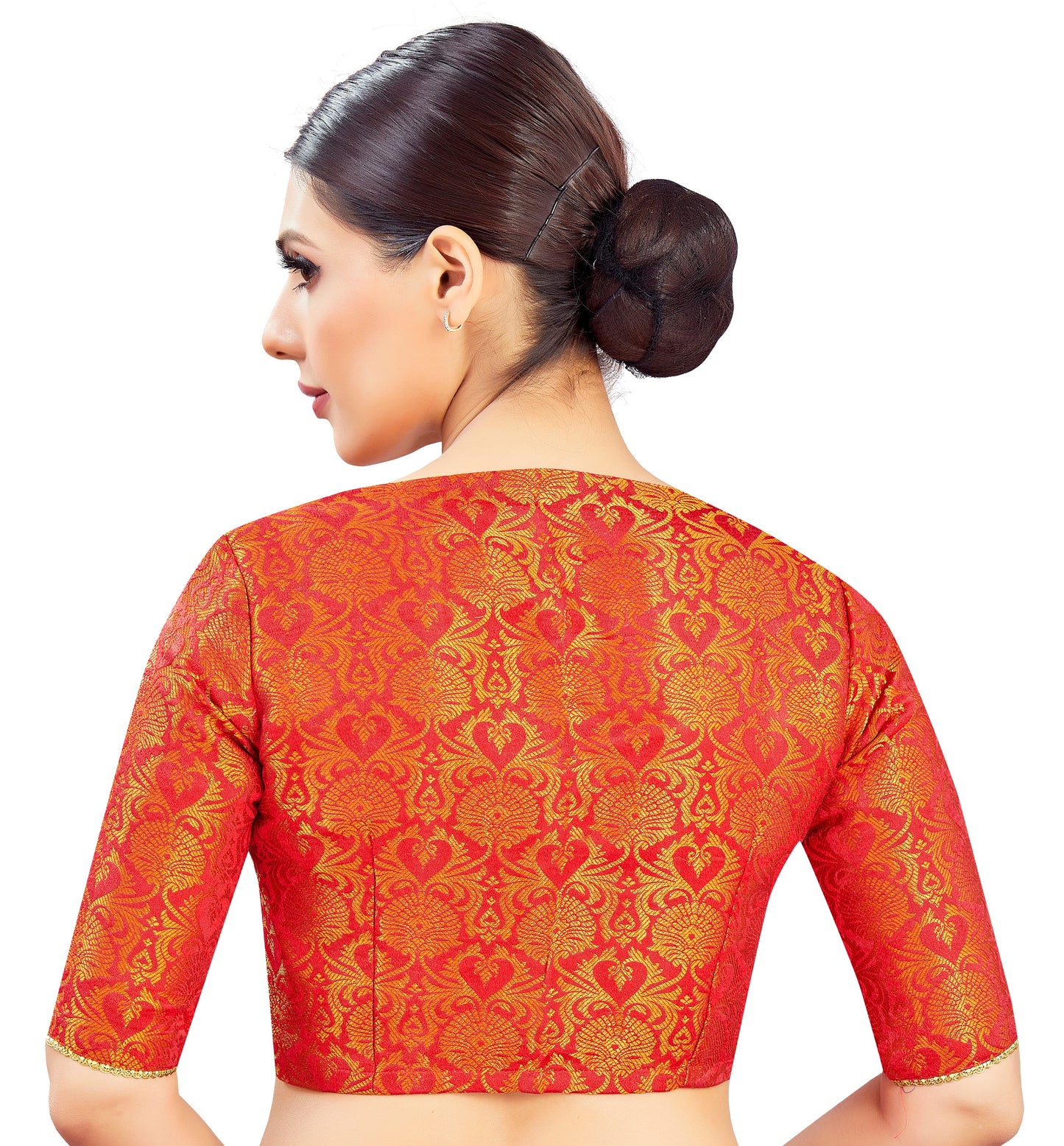 Studio Shringaar Women's Red Blouse (Design 2837)