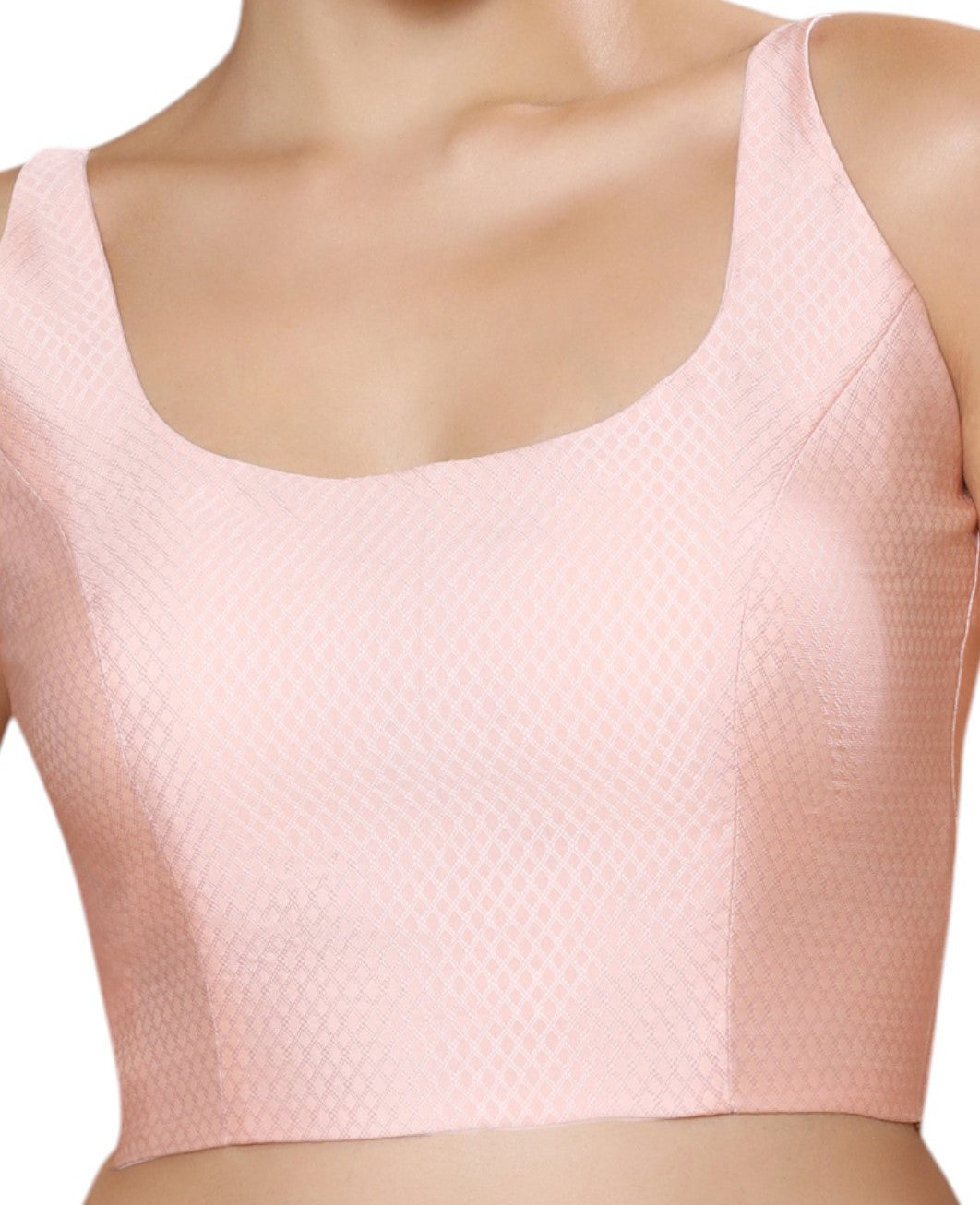 Studio Shringaar Women's Light Pink Blouse (Design 2840)