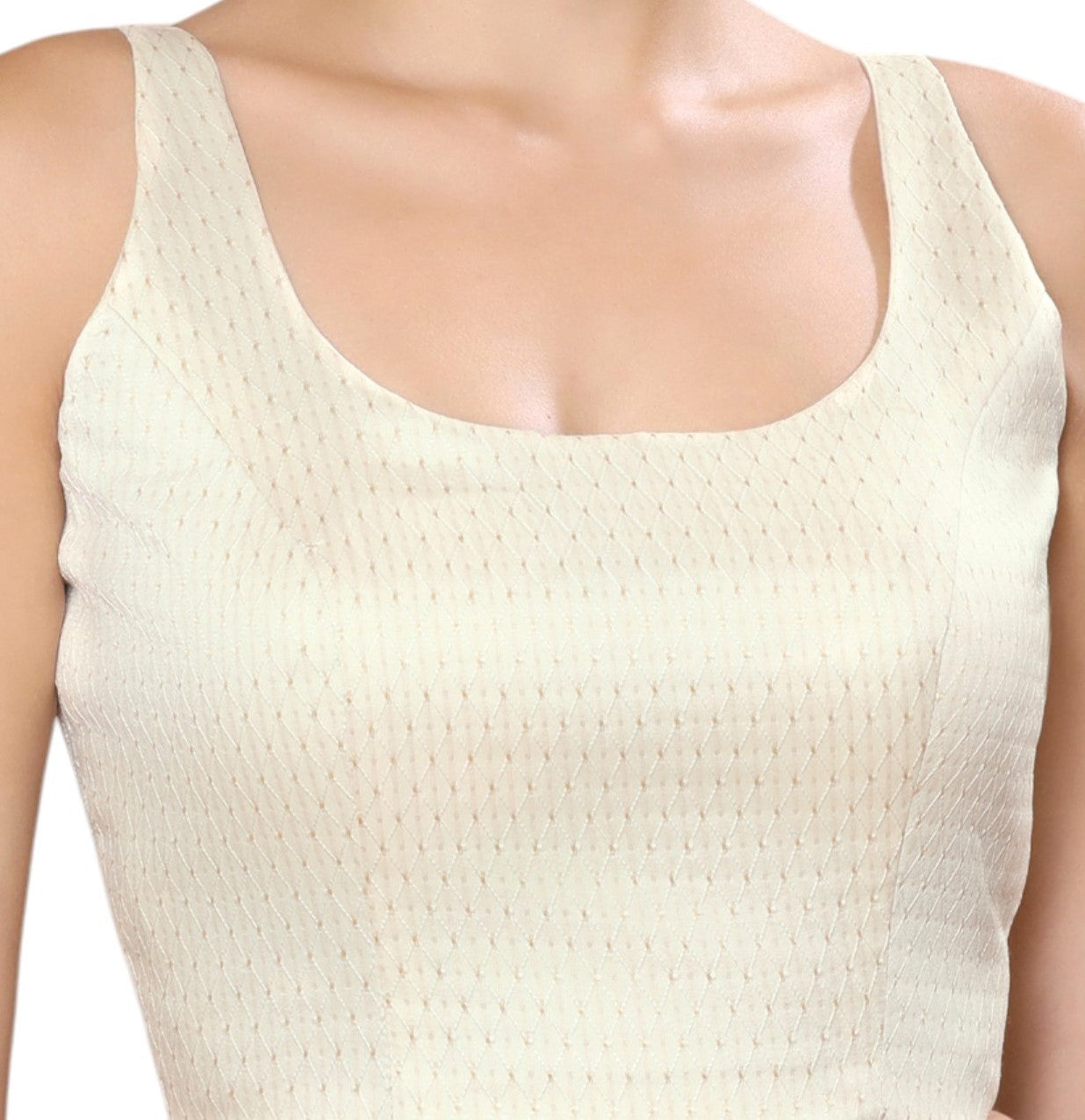 Studio Shringaar Women's Off White Blouse (Design 2841)