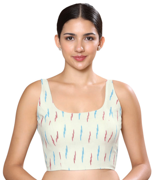 Studio Shringaar Women's White Blouse (Design 2842)