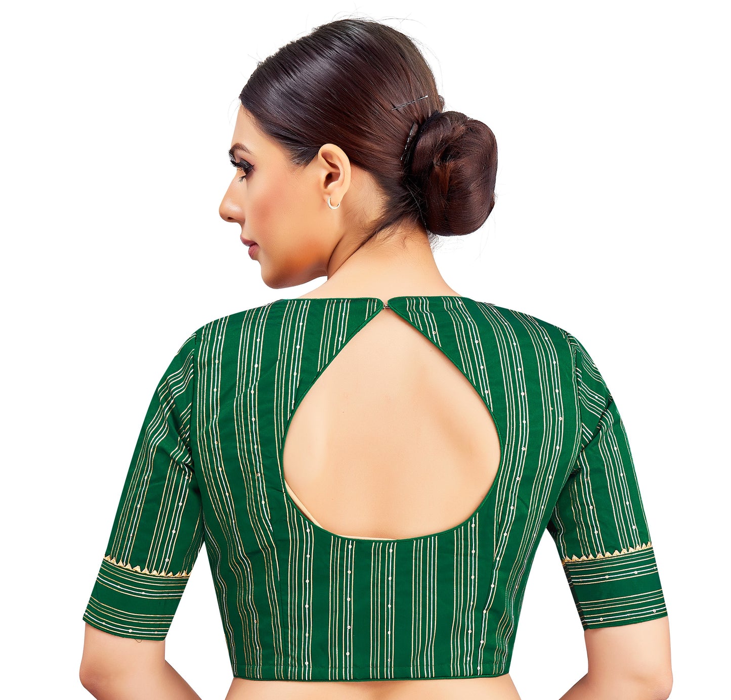 Studio Shringaar Women's Green Blouse (Design 2853)
