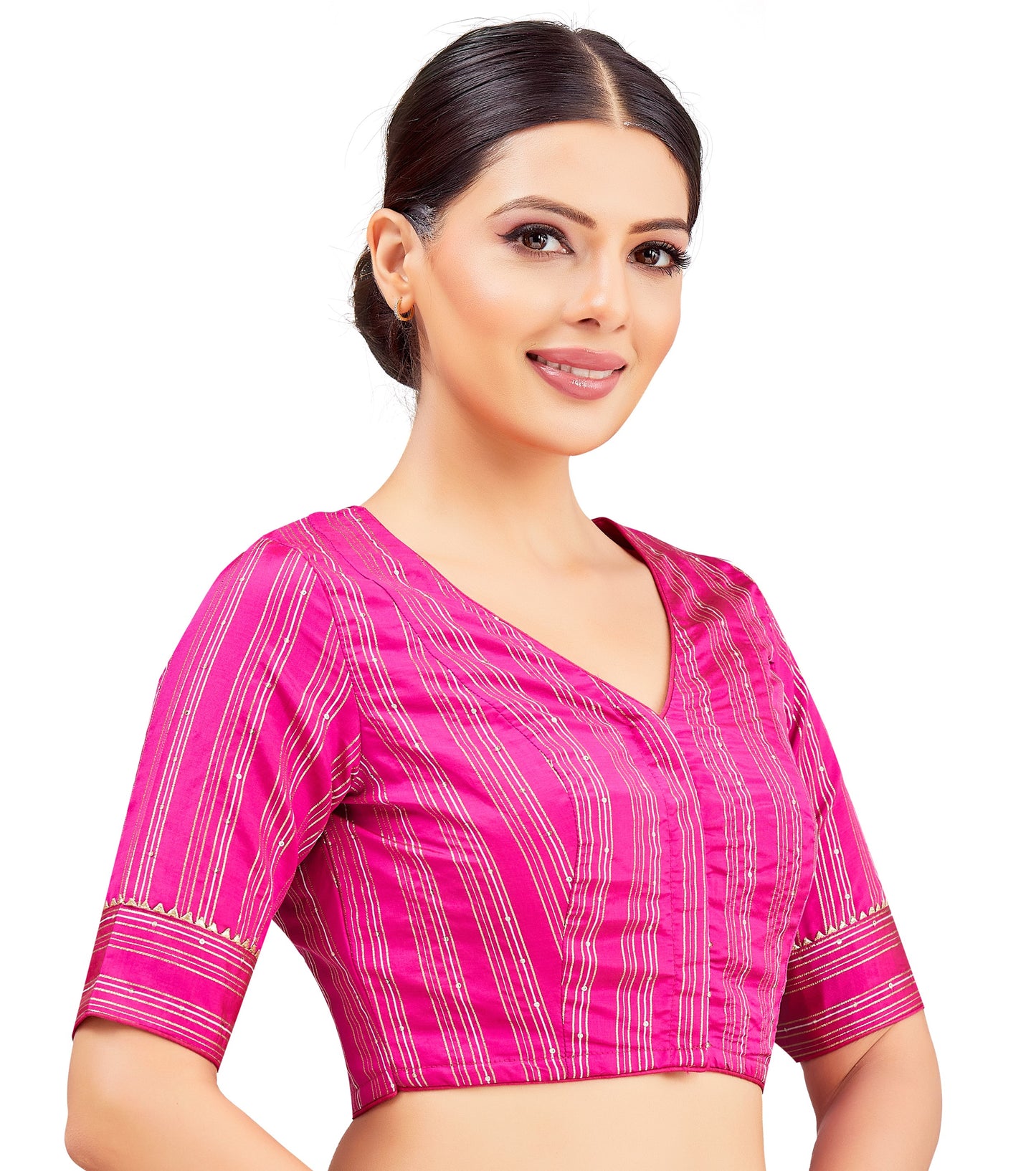 Studio Shringaar Women's Pink Blouse (Design 2853)