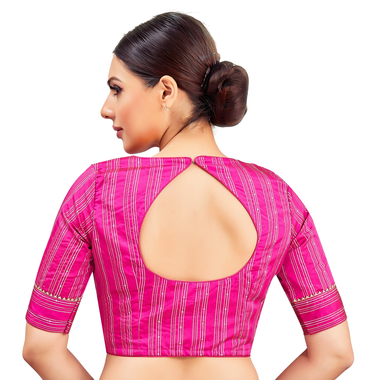 Studio Shringaar Women's Pink Blouse (Design 2853)