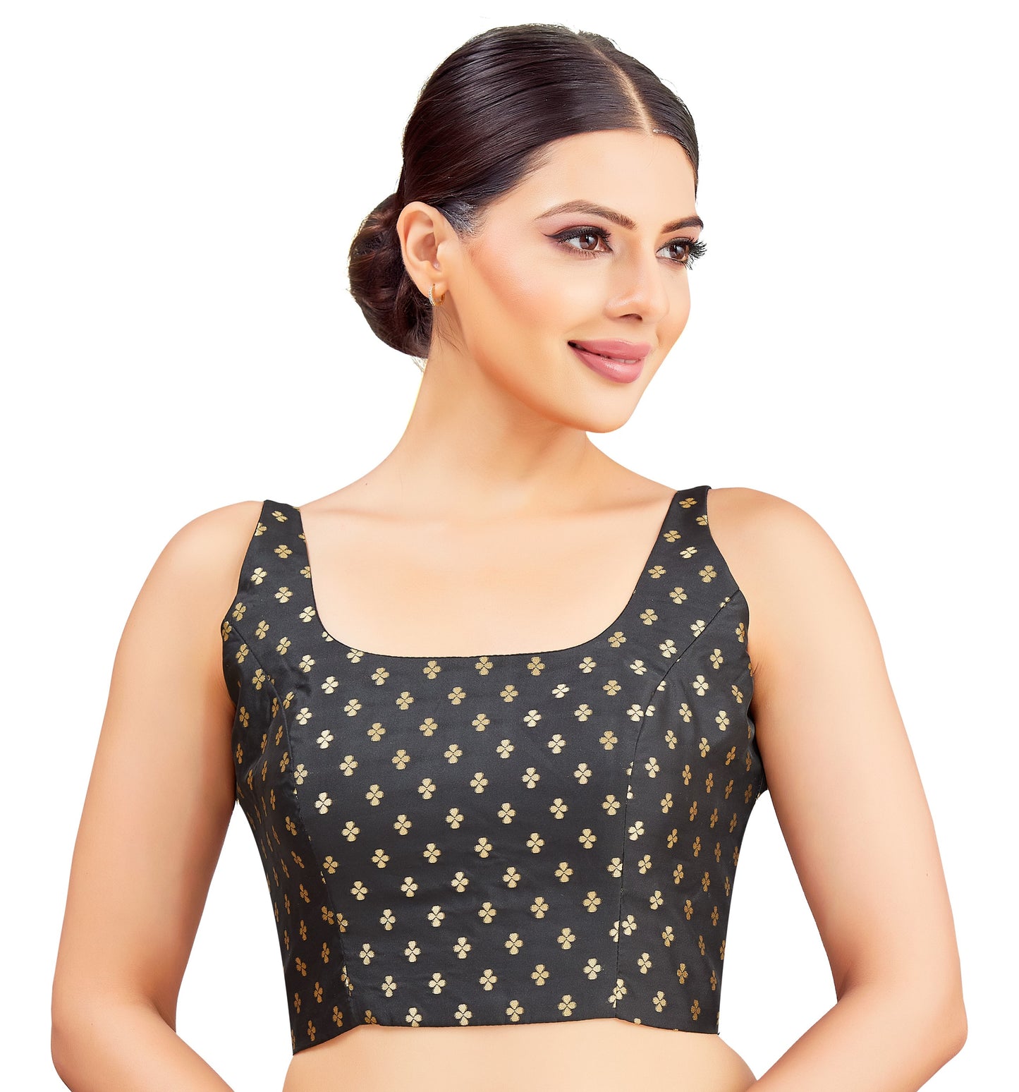 Studio Shringaar Women's Black Blouse (Design 2854)