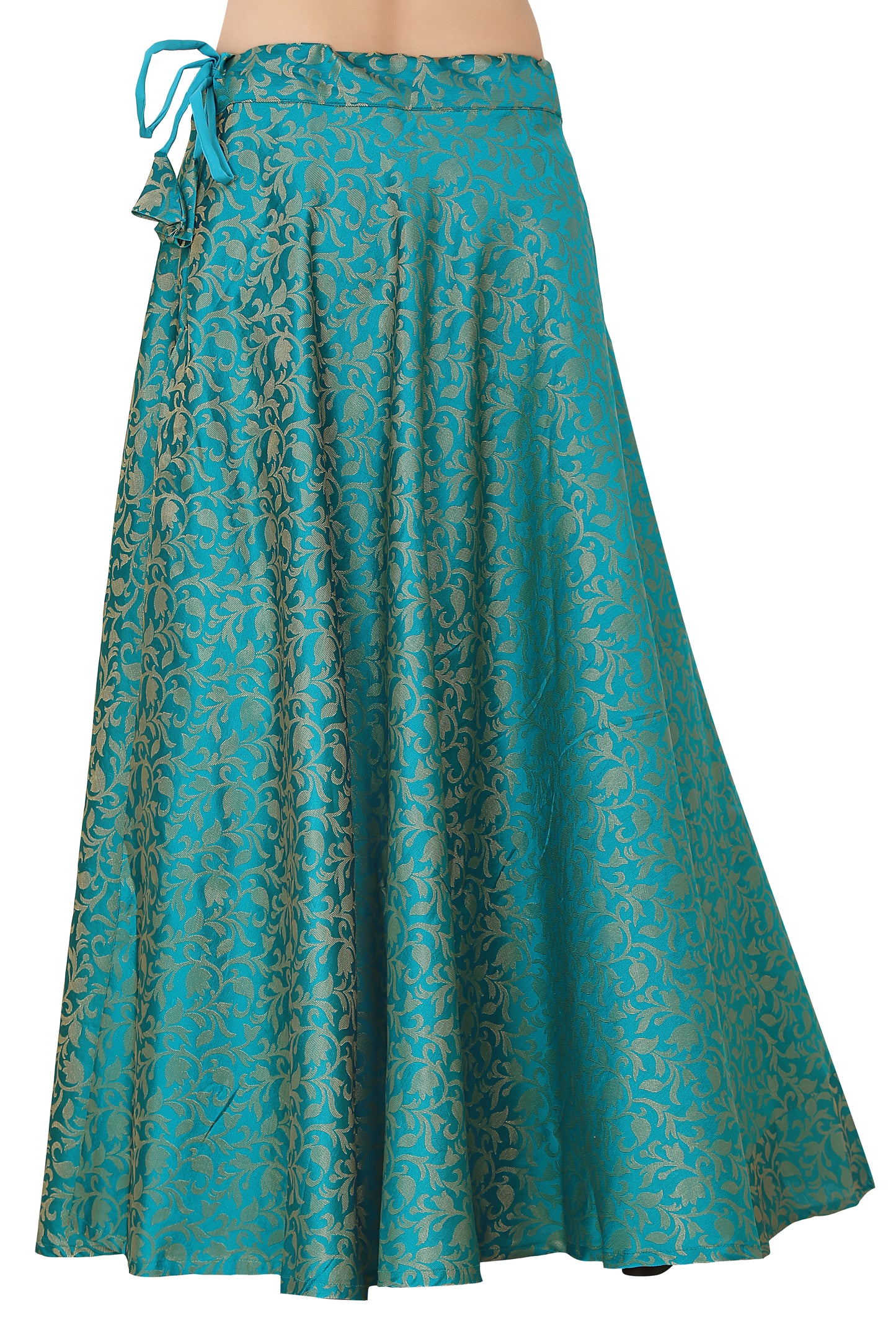 Women's Firozi Benaras Brocade Skirt (Design 609)