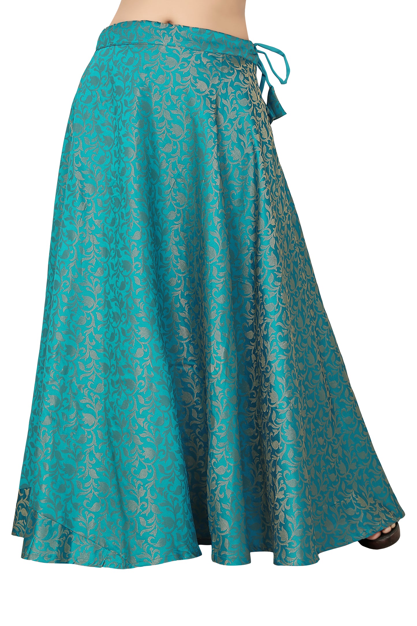 Women's Firozi Benaras Brocade Skirt (Design 609)