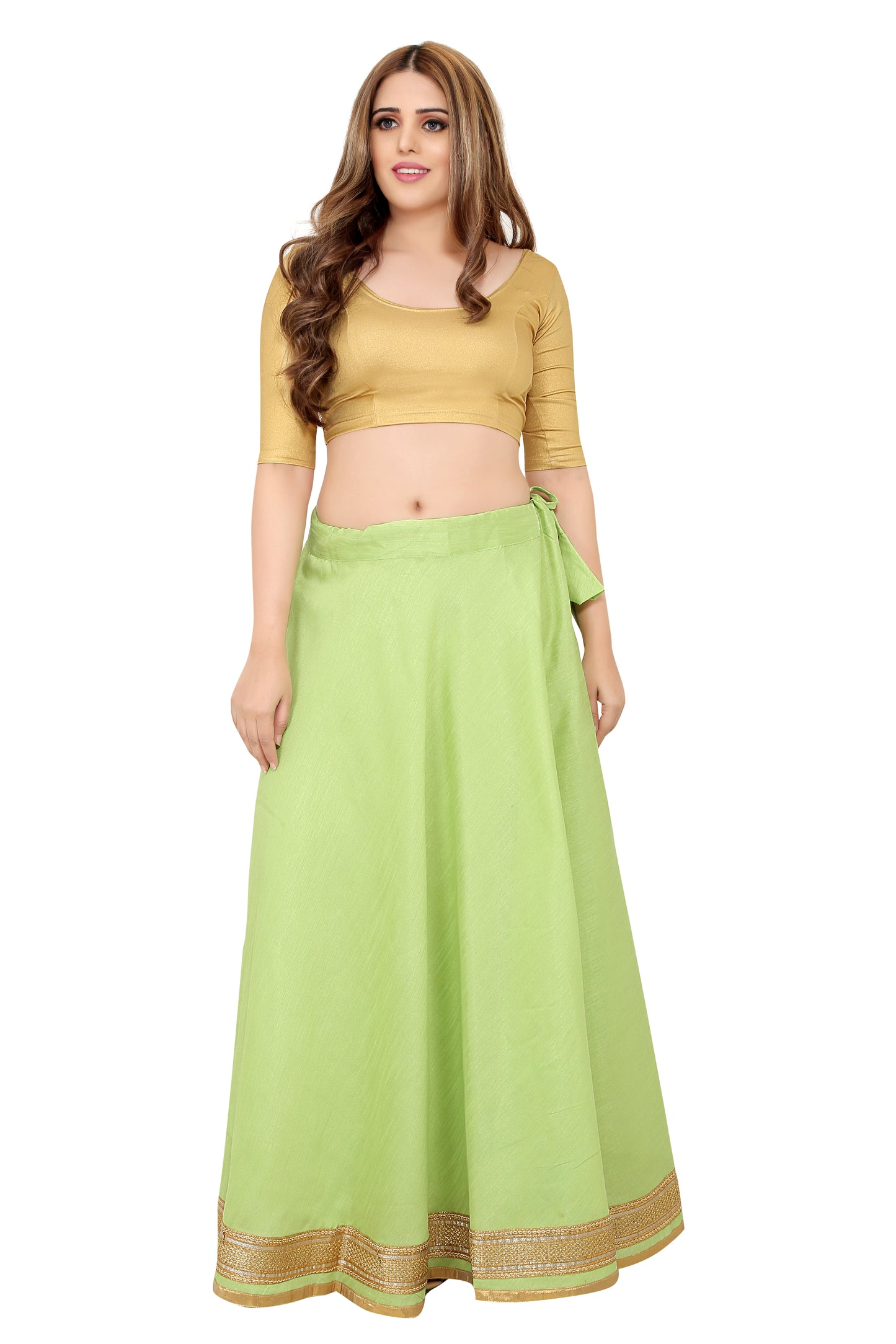 Women's Pista Raw Silk Skirt (Design 0617)