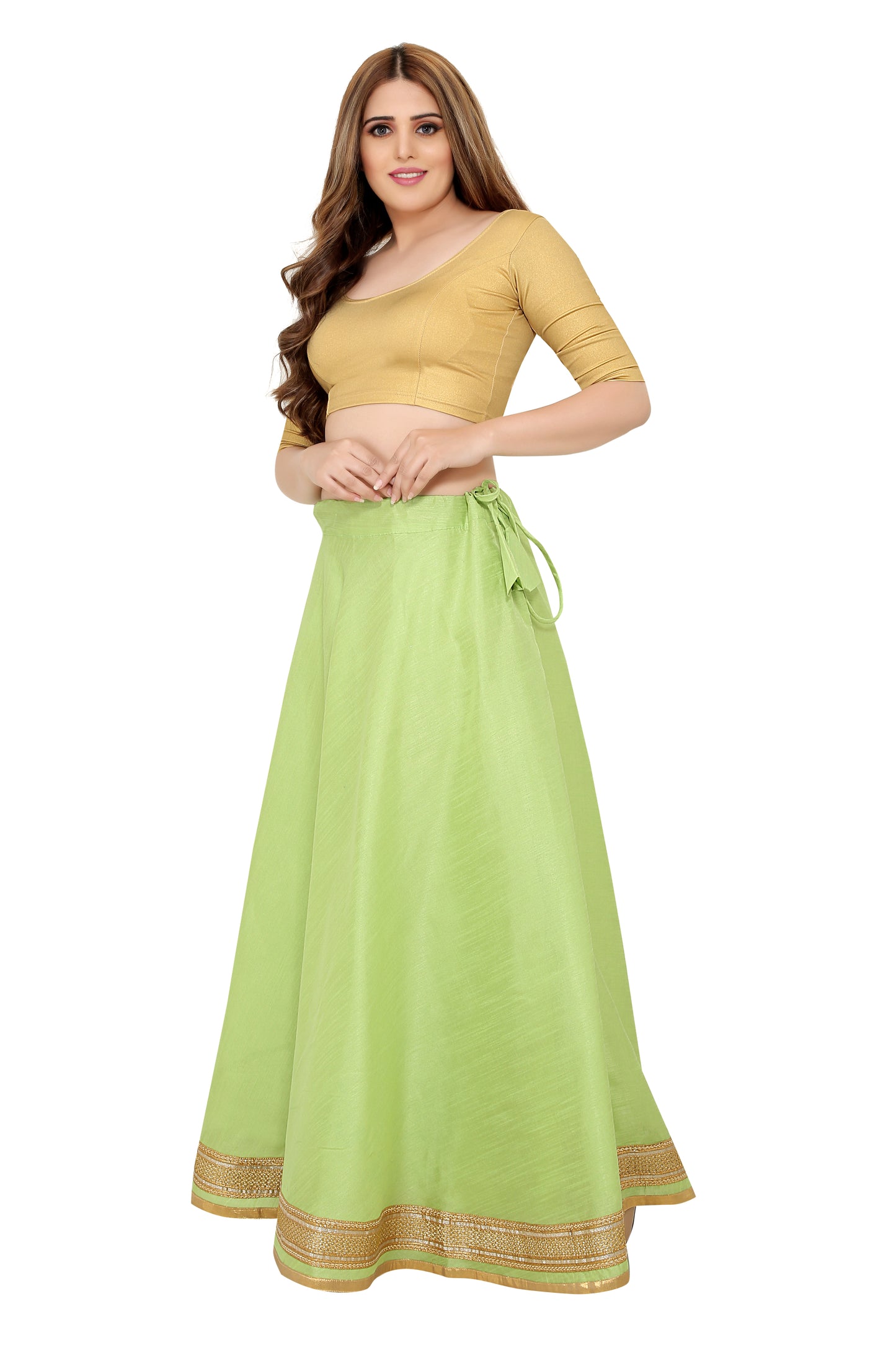 Women's Pista Raw Silk Skirt (Design 0617)