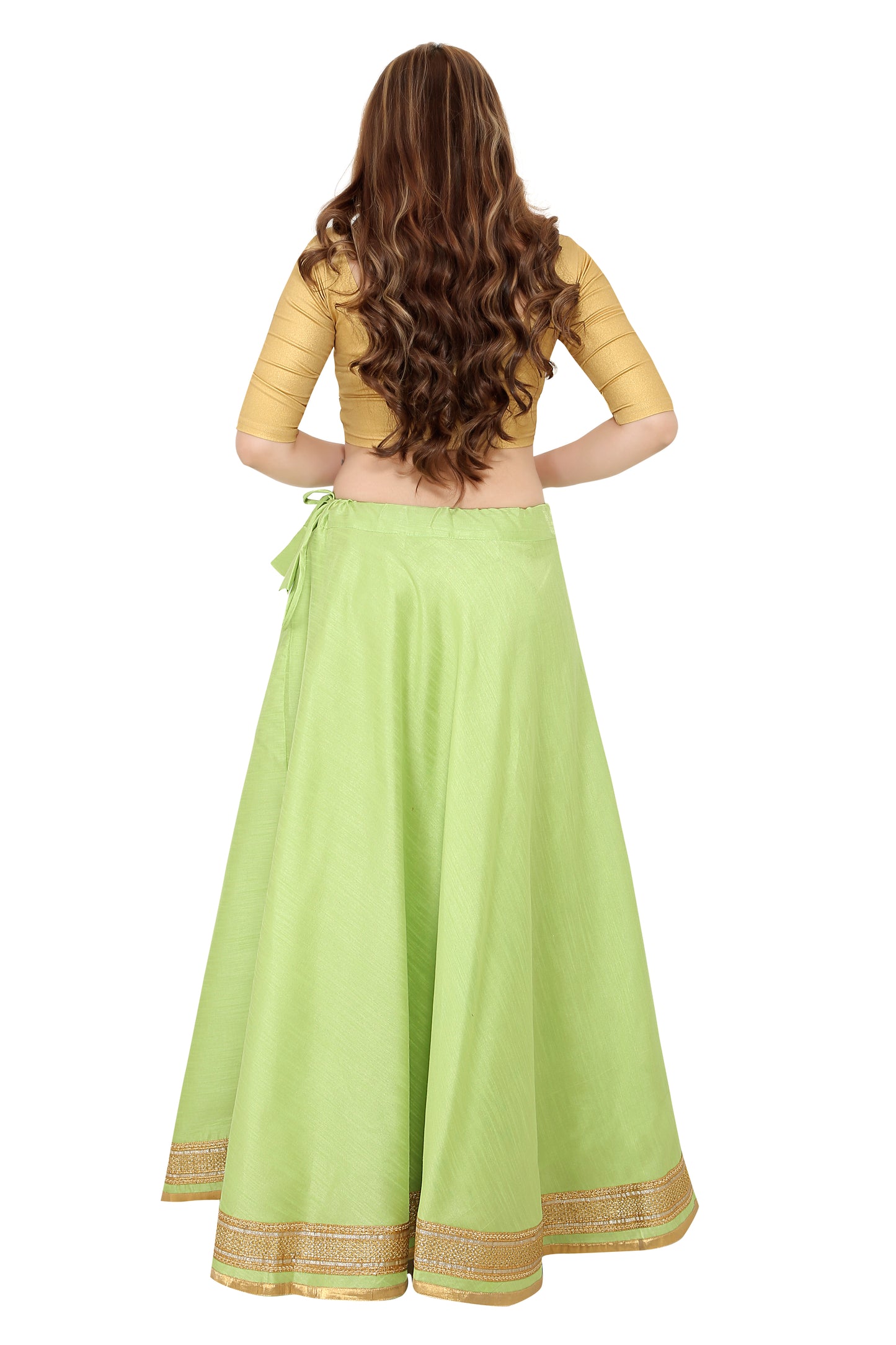 Women's Pista Raw Silk Skirt (Design 0617)