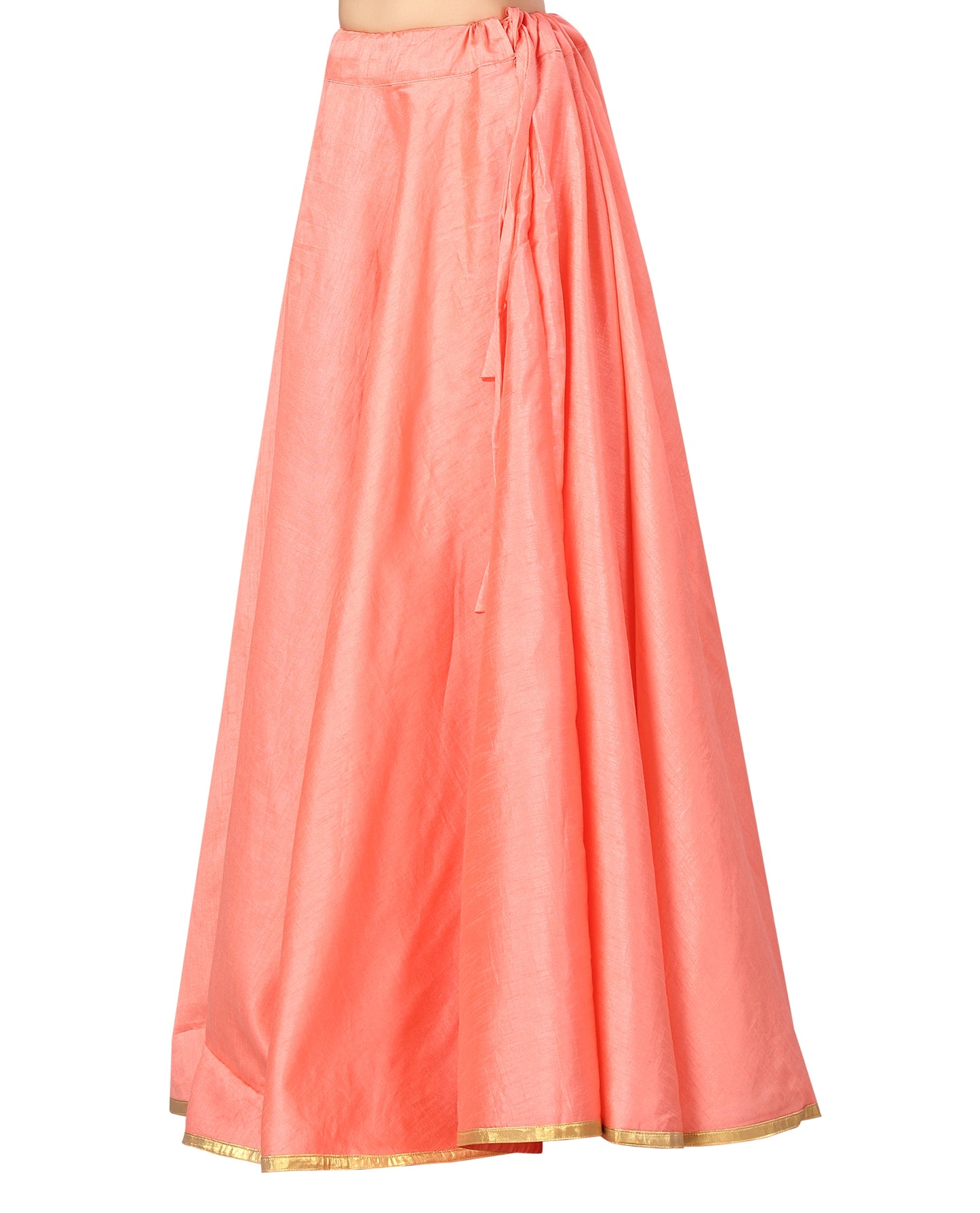 Women's Light Pink Polyester Skirt (Design 717)