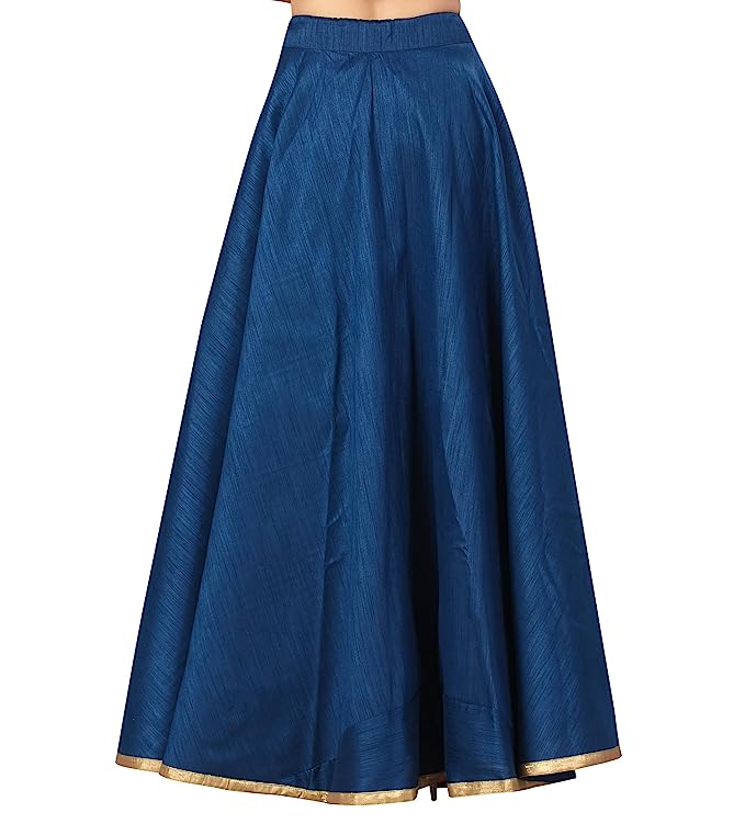 Women's Midnight Blue Polyester Skirt (Design 717)