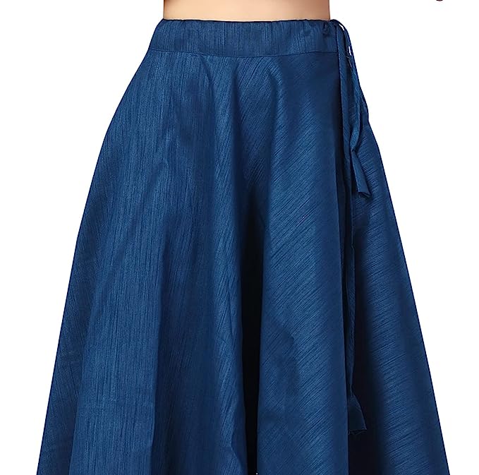 Women's Midnight Blue Polyester Skirt (Design 717)