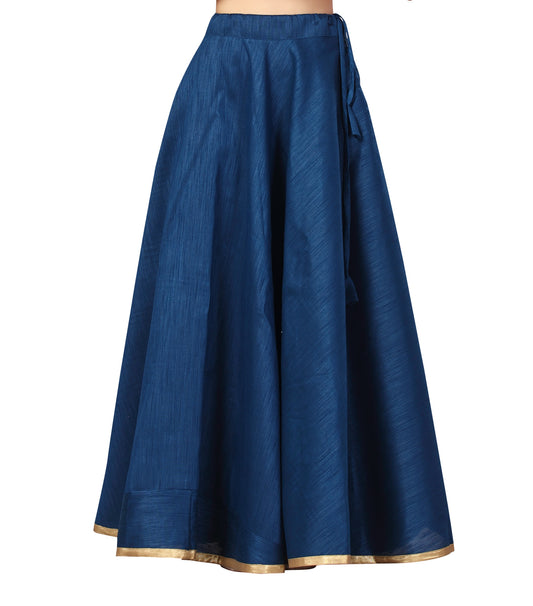 Women's Midnight Blue Polyester Skirt (Design 717)