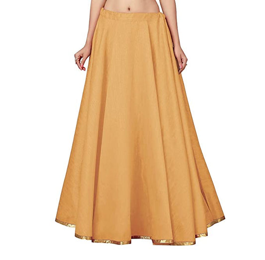 Women's Peach Polyester Skirt (Design 717)