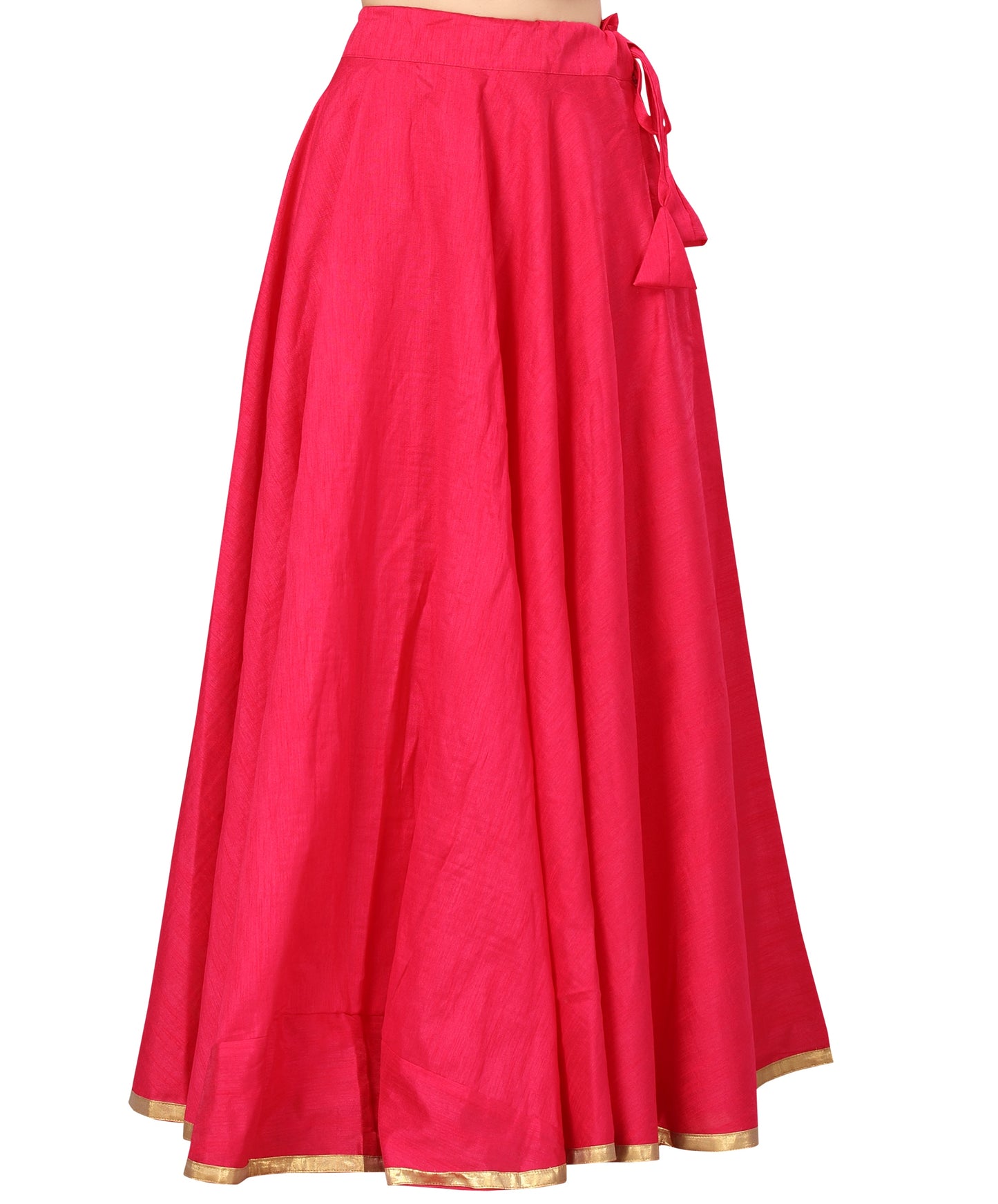 Women's Pink Polyester Skirt (Design 717)