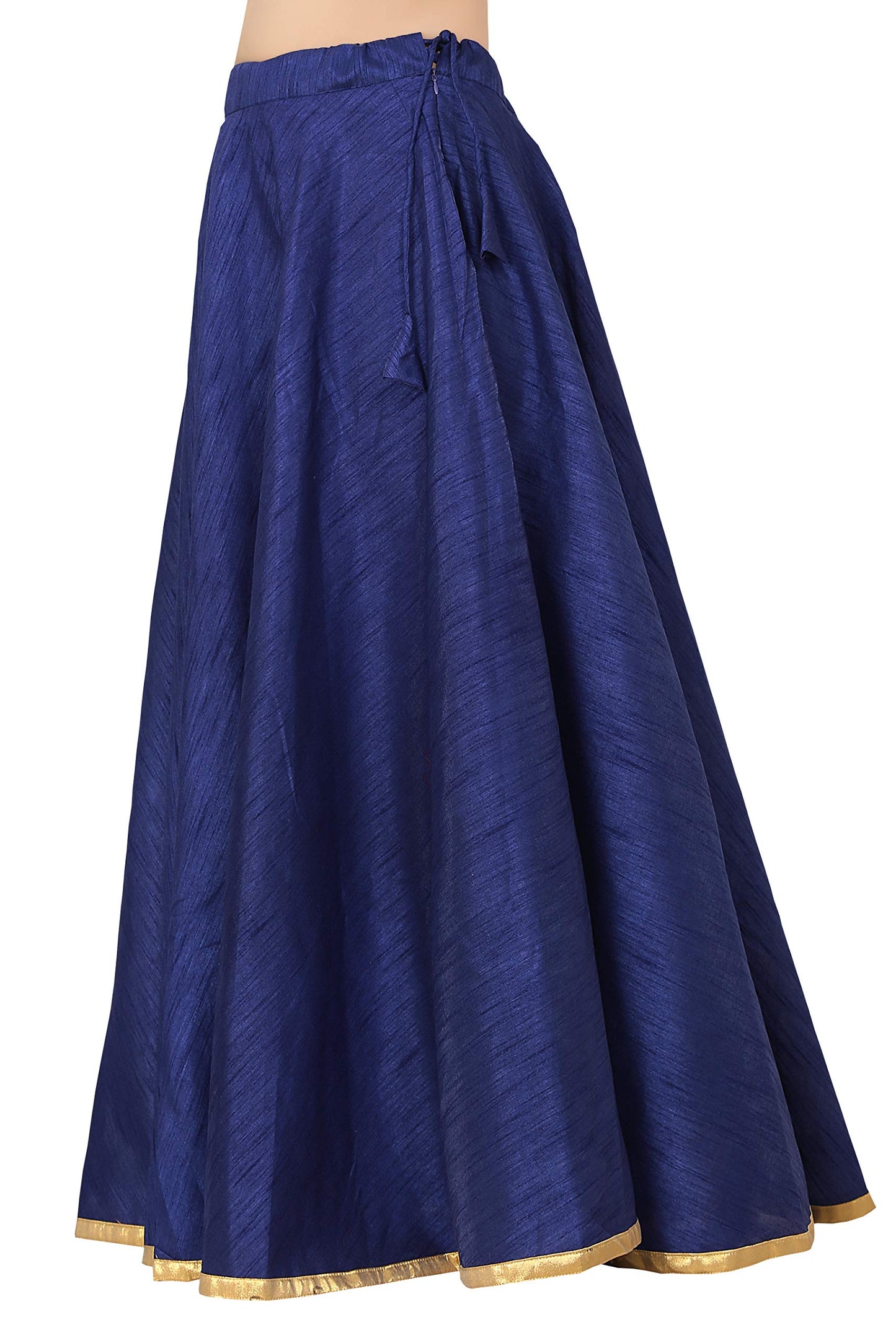 Women's Royal Blue Polyester Skirt (Design 717)