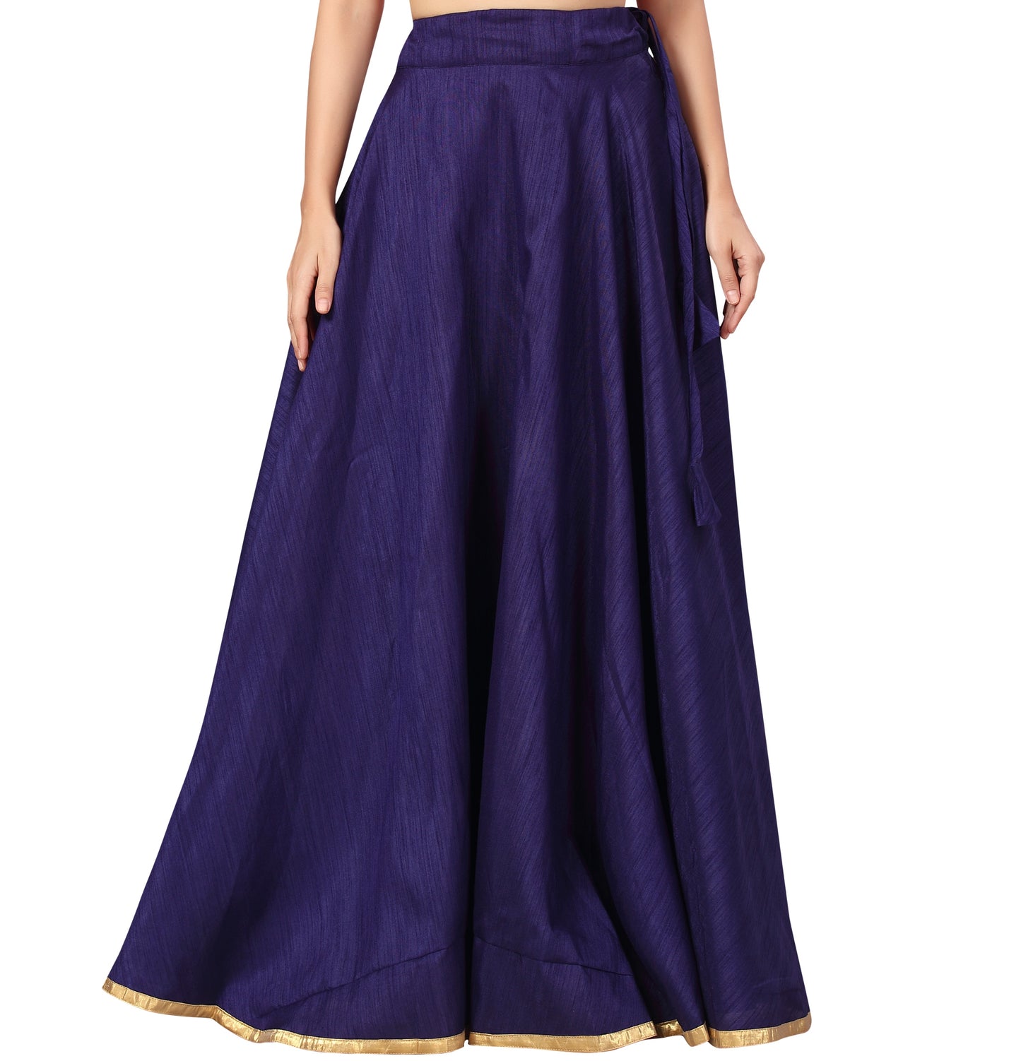 Women's Royal Blue Polyester Skirt (Design 717)