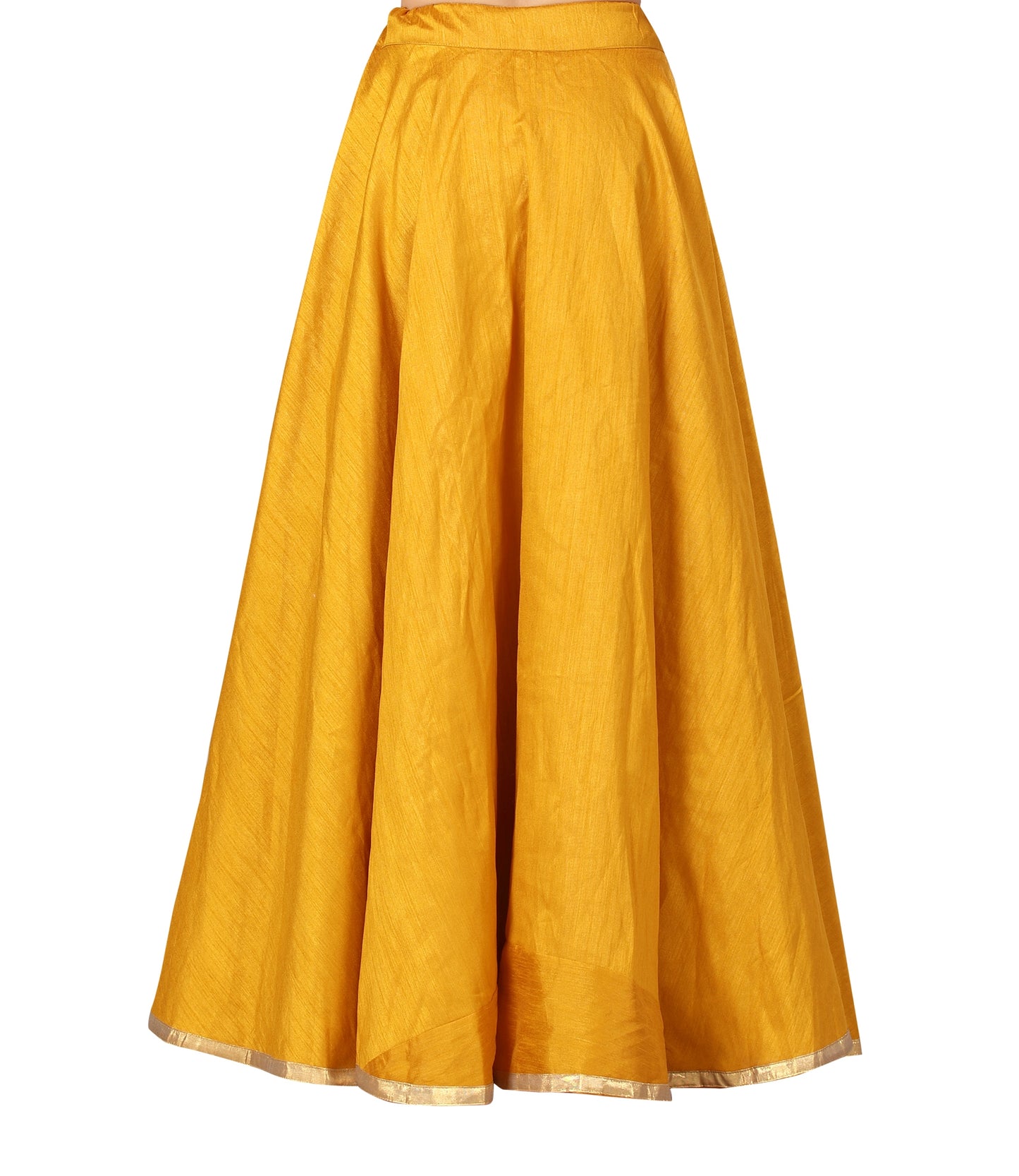 Women's Yellow Polyester Skirt (Design 717)