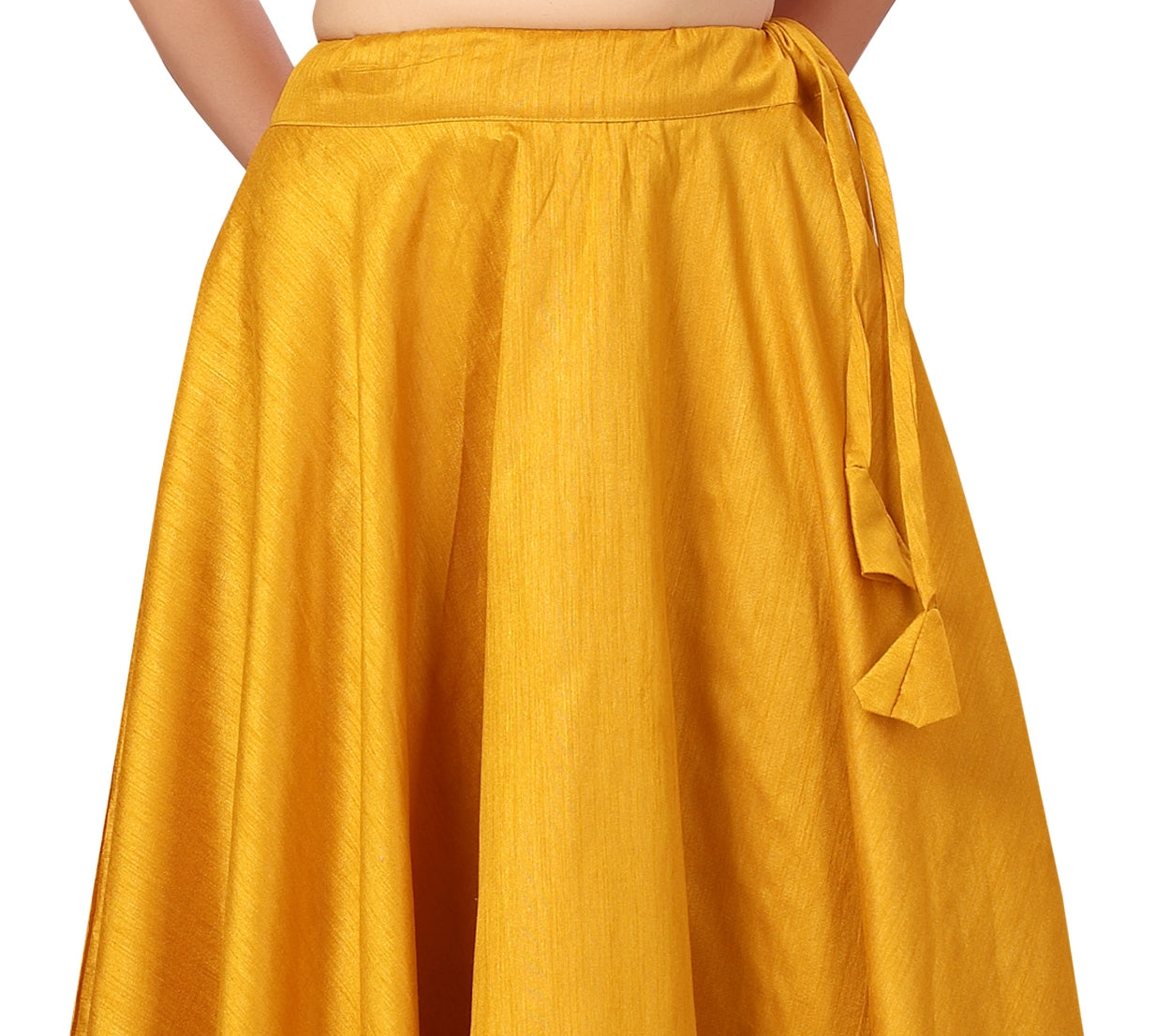 Women's Yellow Polyester Skirt (Design 717)