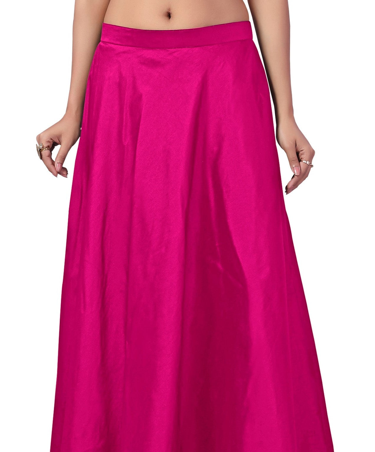 Women's Pink Taffeta Skirt (Design 733)