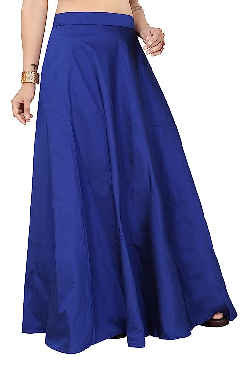 Women's Royal Blue Taffeta Skirt (Design 733)