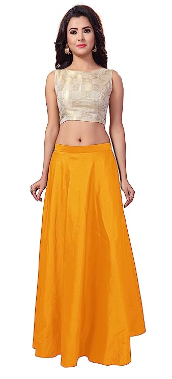 Women's Skirt Lehenga (0733 - Yellow)