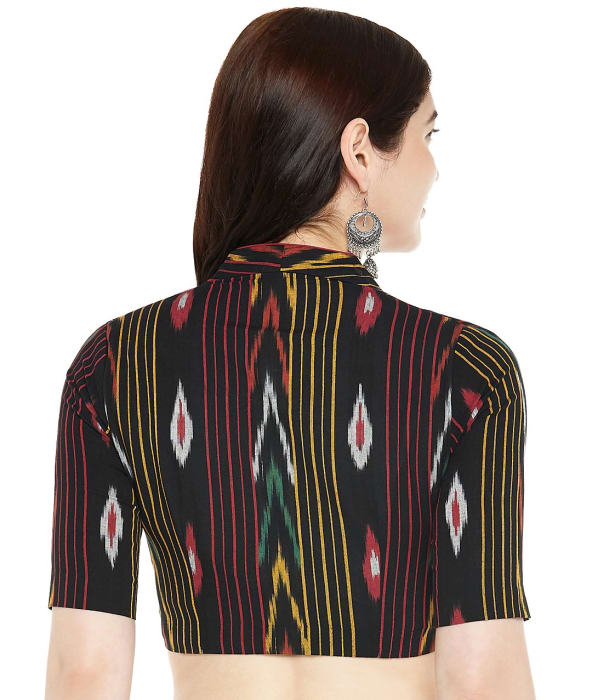 Studio Shringaar Women's Black Readymade Blouse (Design 2358)