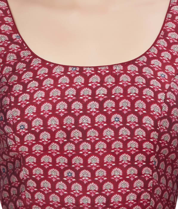 Studio Shringaar Women's Pink Readymade Blouse (Design 2679)