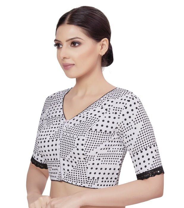 Studio Shringaar Women's Brown Readymade Blouse (Design 2675)