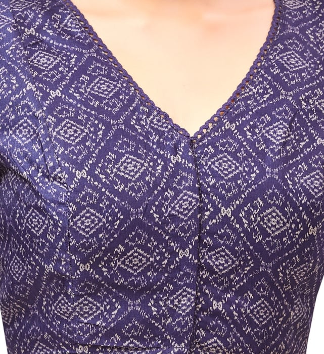 Studio Shringaar Women's Blue Readymade Blouse (Design 2651)