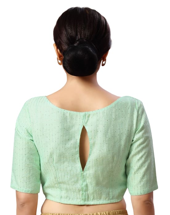 Studio Shringaar Women's Mint Readymade Blouse (Design 2440)