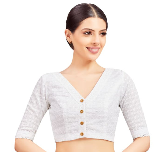 Studio Shringaar Women's Pink Readymade Blouse (Design 2716)