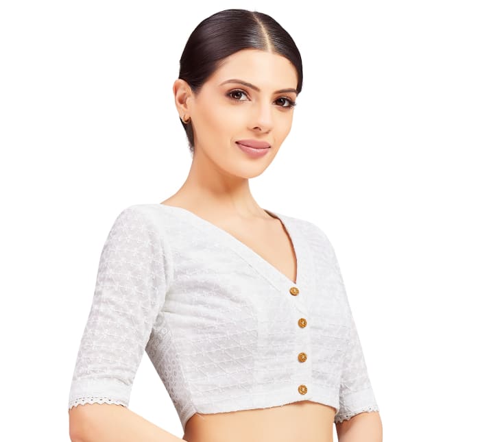 Studio Shringaar Women's Pink Readymade Blouse (Design 2716)