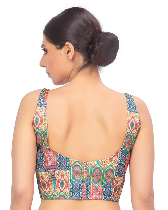 Studio Shringaar Women's Multicolor Readymade Blouse (Design 2686)