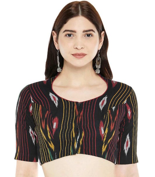 Studio Shringaar Women's Black Readymade Blouse (Design 2358)